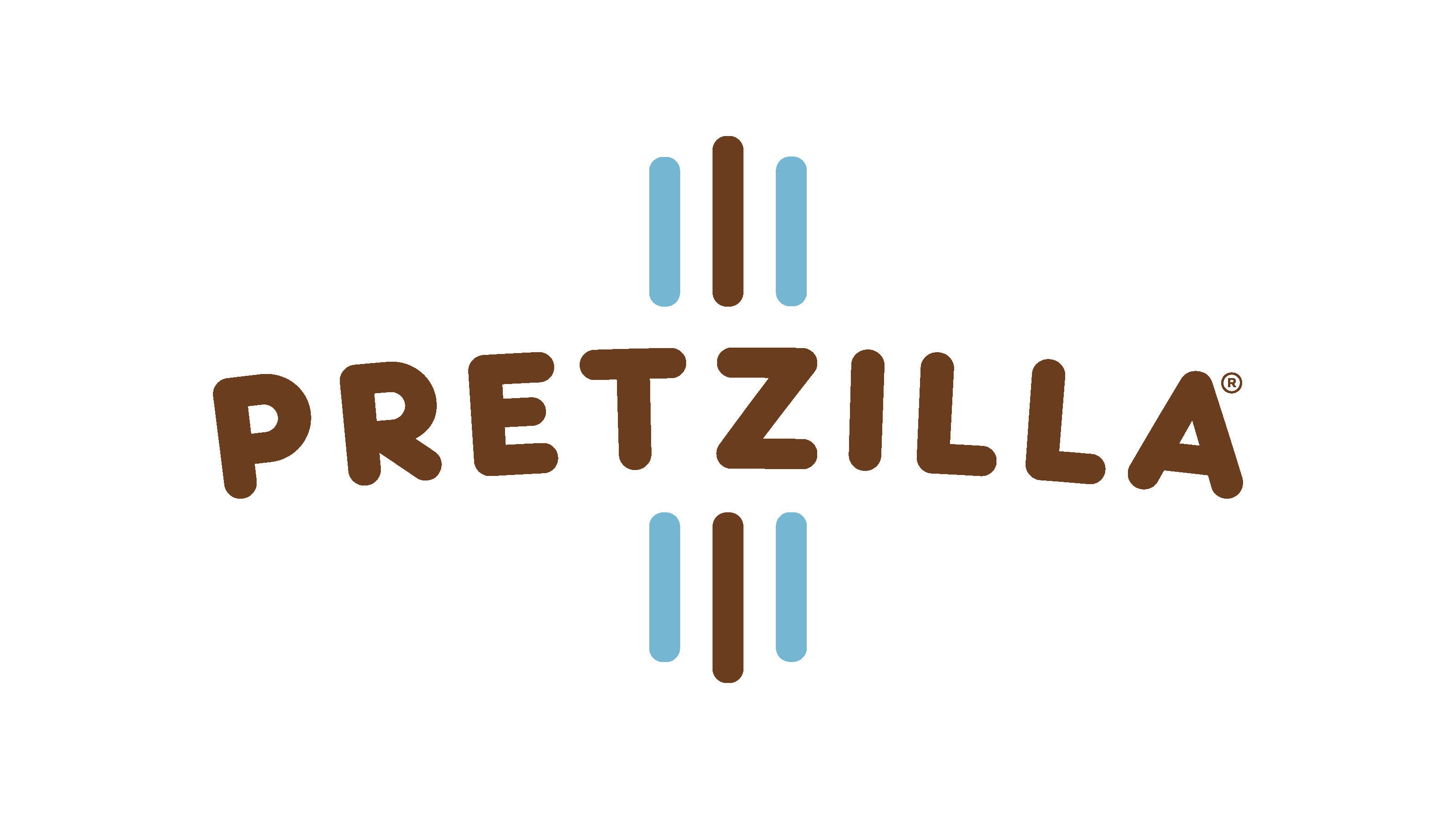 Pretzilla brand logo design