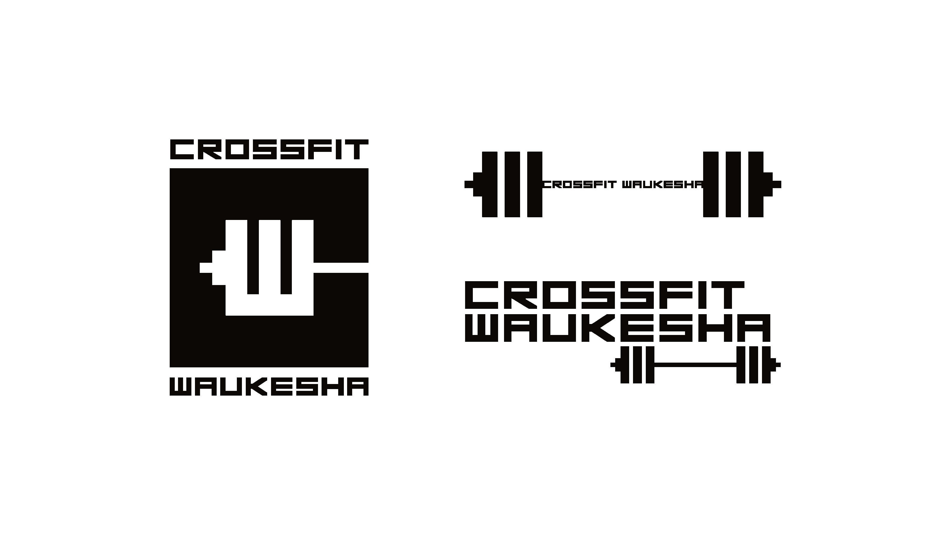CrossFit Waukesha gym logos dumbbell